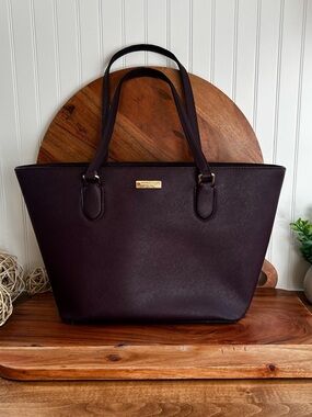 Kate Spade Laurel Way medium tote - deep plum